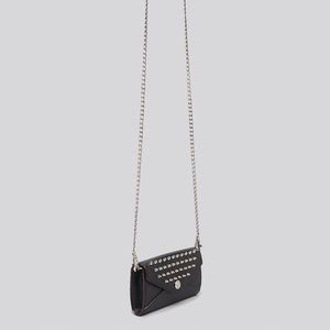 Rebecca Minkoff Gold Studded Wallet On Chain Mini